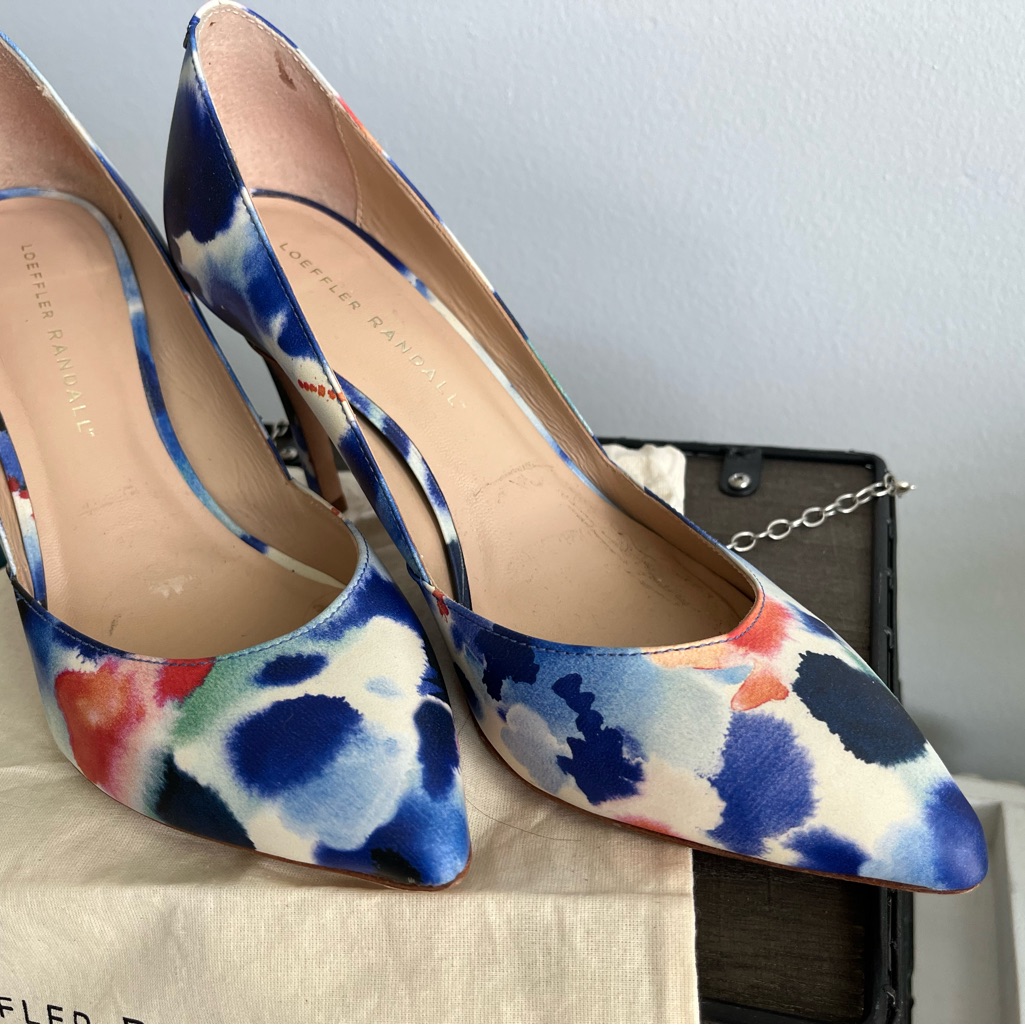 Loeffler Randall Blue And Multi Colored Heels, New